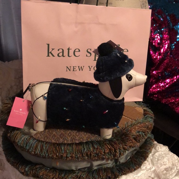 NEW Kate Spade ♠️ Dachshund Lights Crossbody Purse (Claude) - Picture 4 of 17